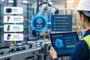 Industrial sensor fusion combining multiple sensors for smarter manufacturing decisions